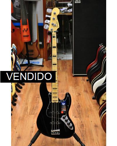 Fender American Elite Jazz Bass Black MN
